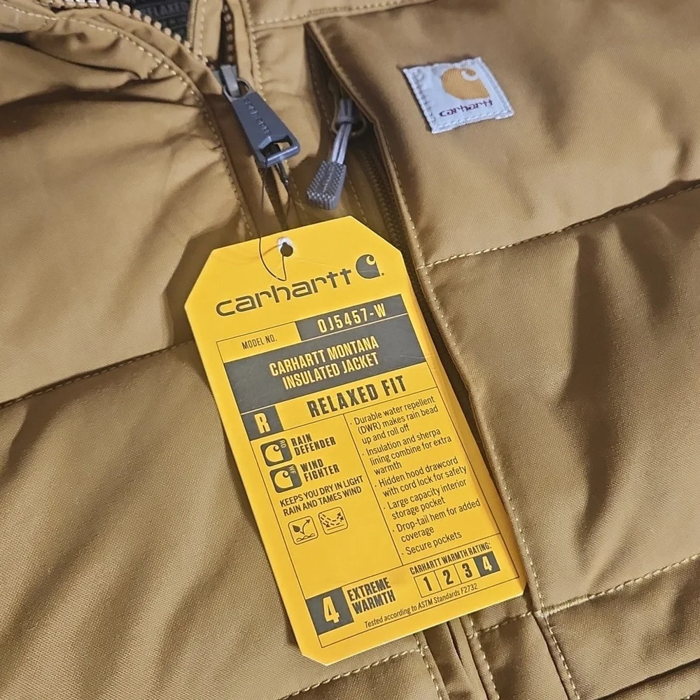 COPY - CARHARTT 🔥 Montana Insulated womens RAIN DEFENDER WIND FIGHTER Rlxd xsml - Picture 4 of 11